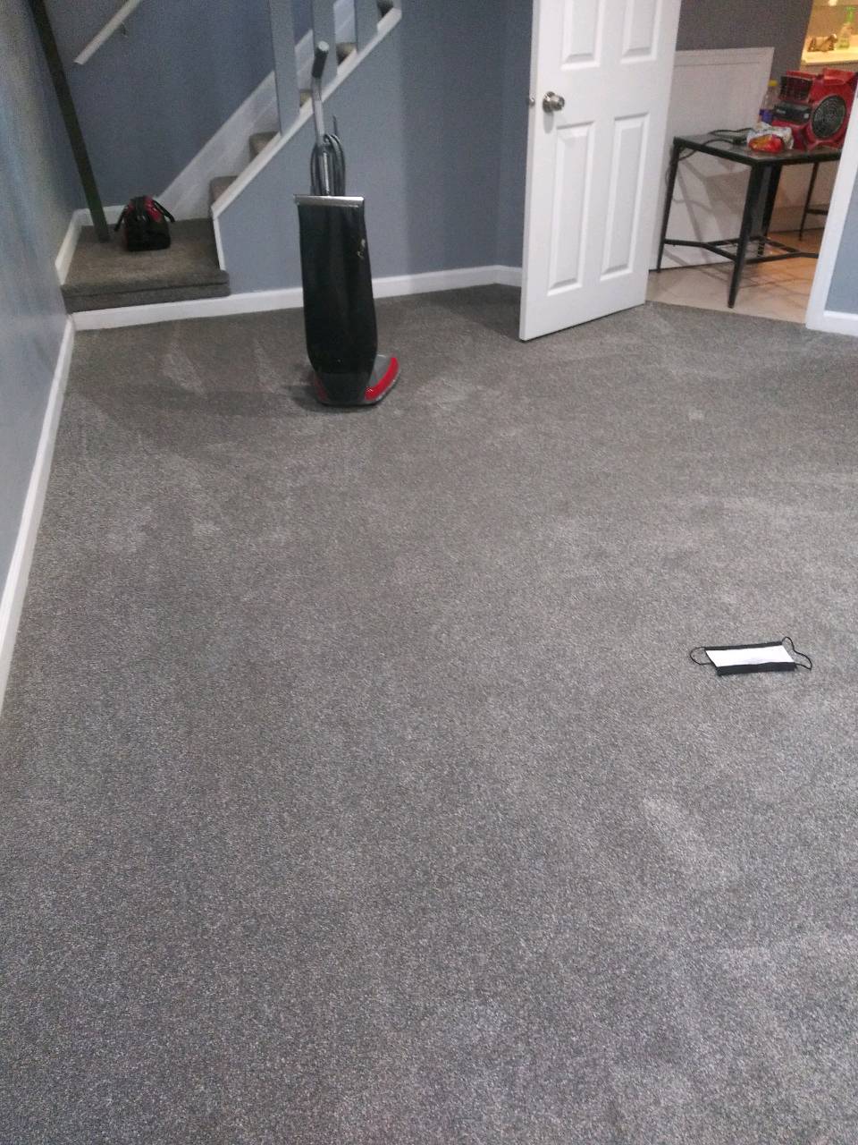 During Carpet Install